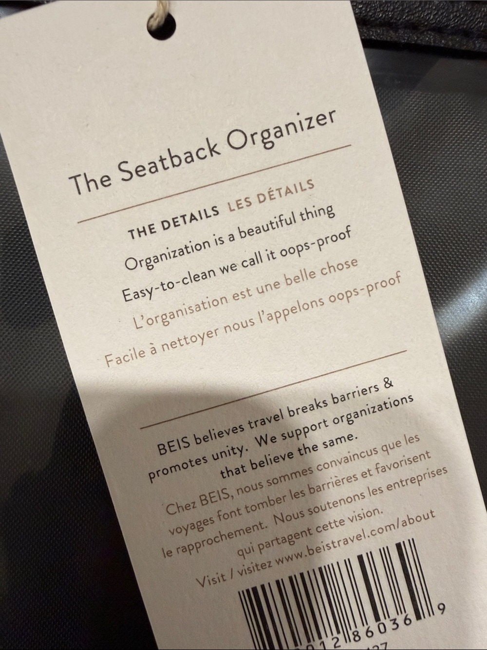 NEW BEIS Seatback Organizer Black - Picture 10 of 10